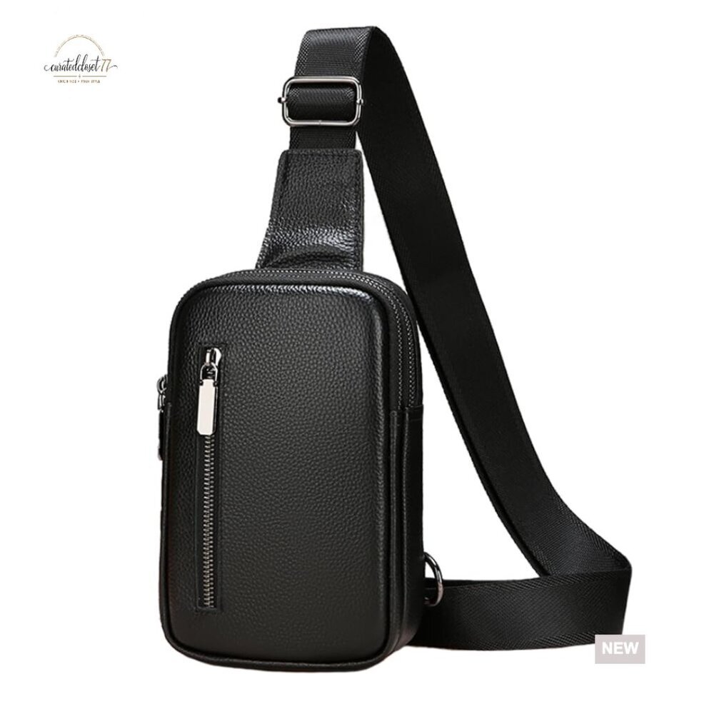 Small Crossbody Sling Bag for Workout Running Travel Adjustable Strap